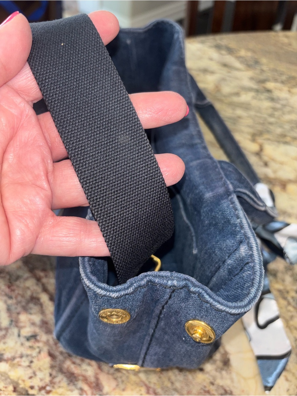 Authentic Prada Canapa Bag in Denim - Picture 13 of 13
